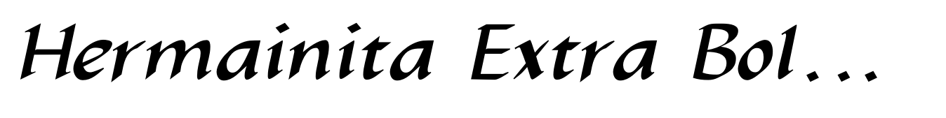 Hermainita Extra Bold Italic